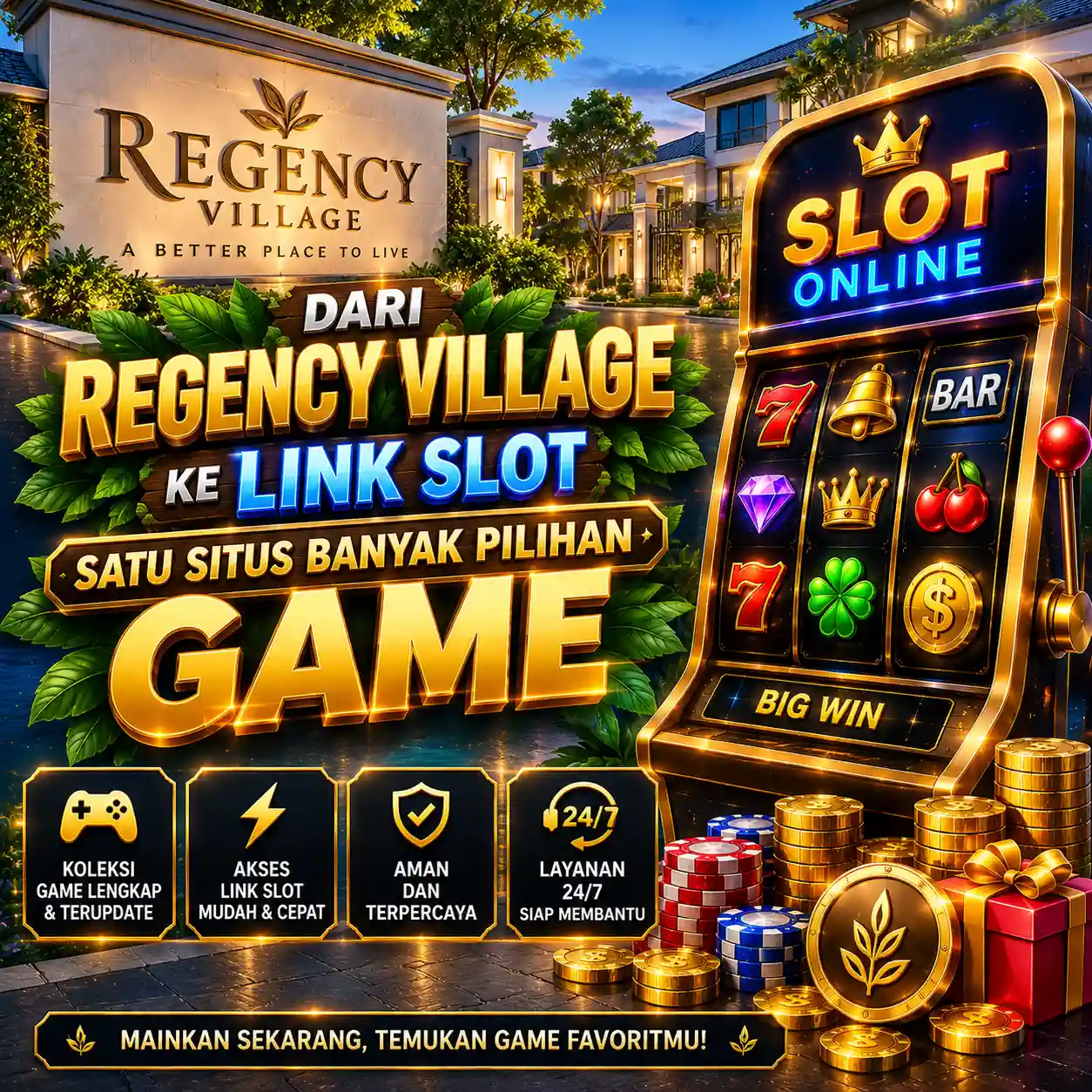 RAJATOGEL # Dari Regency Village ke Link Slot, Satu Situs Banyak Pilihan Game